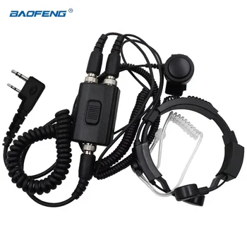 Mikrofon visoke osjetljivosti i Taktički Dual PZR Mikrofon Sa Antena Slušalice Slušalice FBI za BF-888S UV-5R UV82 Motorola EP450 GP300 Kenwood