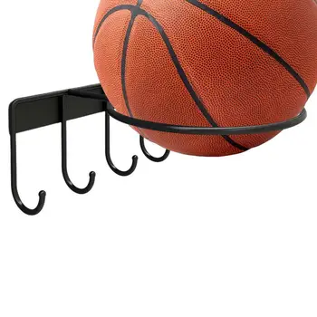 Košarkaški držač Držač za loptu Wall mount Bez čavala Zidni Držač za loptu Organizator S kukama za košarku