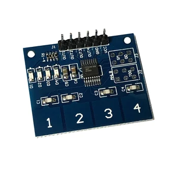 NOVI 4-kanalni digitalni senzor, kapacitivni multi-modul prekidač, dugme TTP224