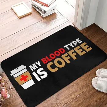 Moja krvna grupa - Kava, tepih za kupaonicu,, home mat, ukras tepih u dnevnoj sobi