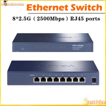 Originalni Prekidač TL-SH1008 2500 Mb/s 2,5 Gigabit Mrežni Preklopnik Ethernet 2,5 G Prekidač 2,5 GBE RJ45 8-Port 2,5 Gbit/s, Besplatna Dostava