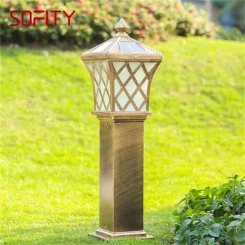 Ulični solarna lampa SOFITY za travnjak, Retro-vrtna svjetiljka, led Vodootporna dekorativna lampa za kućnog dvorišta
