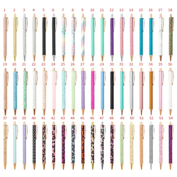 20 kom./lot, najprodavaniji kreativno kemijska olovka, promotivni metalna olovka sa šljokicama, teleskopska ručka za poklon