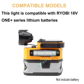 Bežični led radna svjetiljka za kampiranje na otvorenom Za litij bateriju RYOBI 18 U (ne uključuje bateriju)